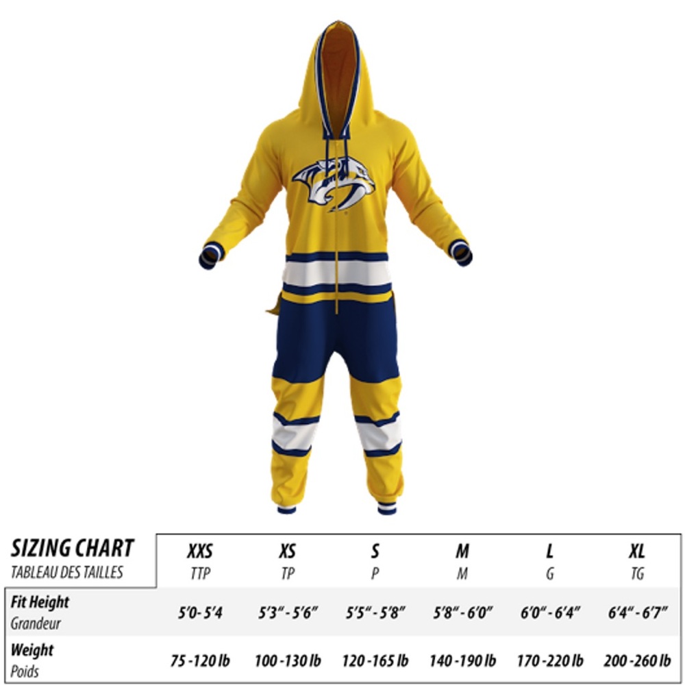 Hockey Sockey Nashville Predators Onesie XS
